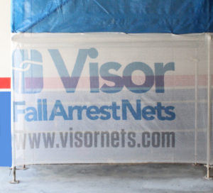 scaffold netting with custom logo visornets